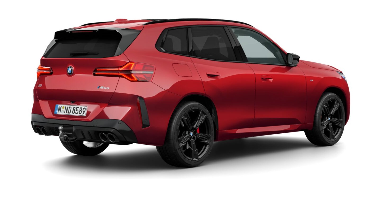 BMW BMW X in Rot von hinten