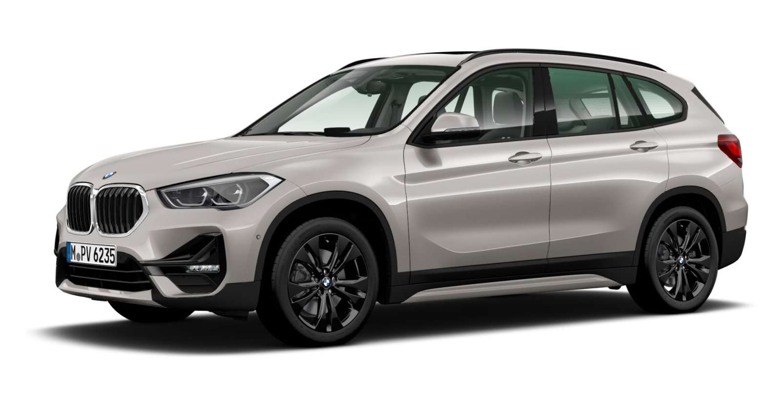 BMW X1 xDrive20d in Silber von vorne BMW X1 xDrive20d in Silber von vorne