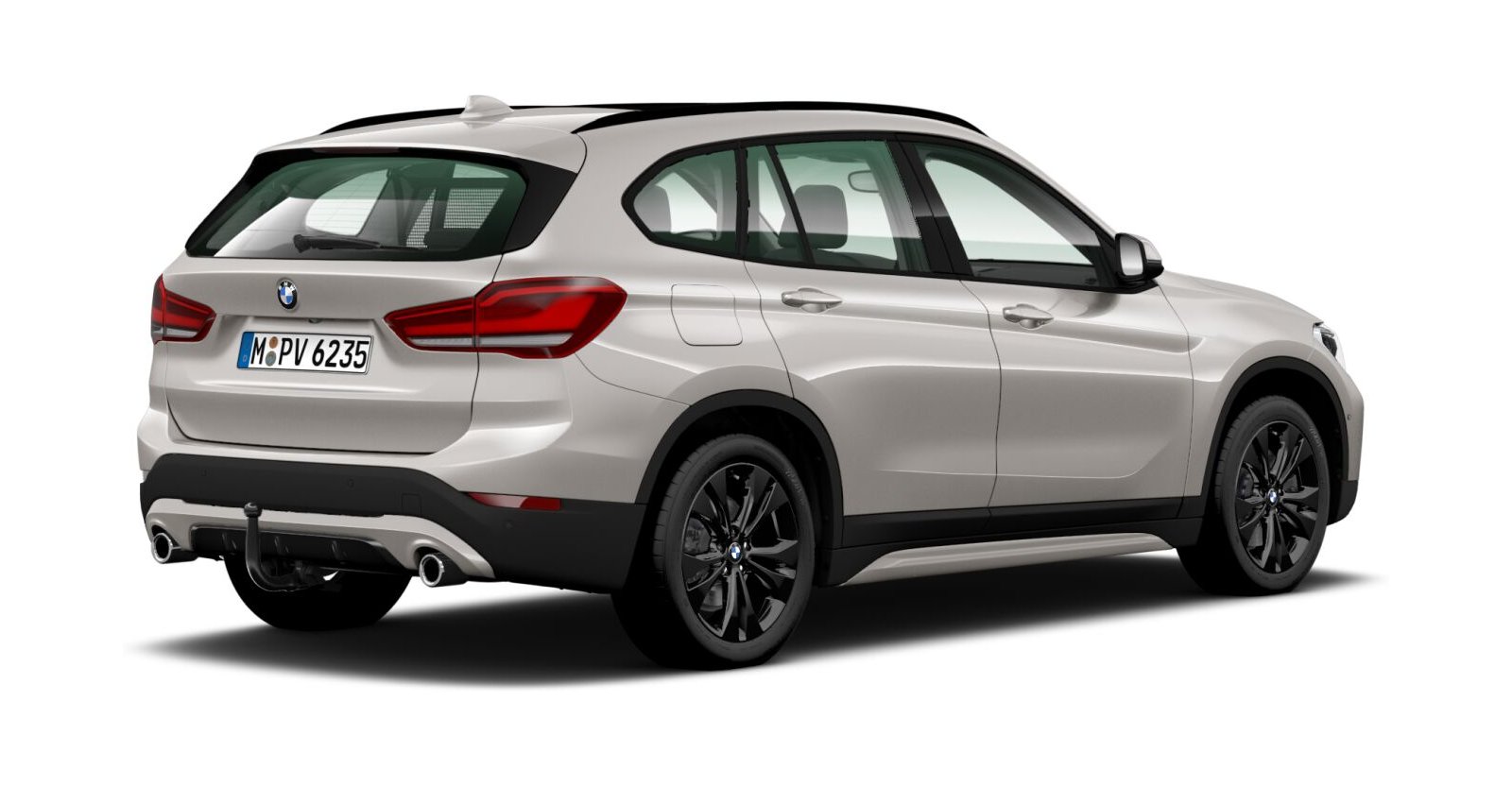 BMW BMW X in Silber von hinten BMW BMW X in Silber von hinten