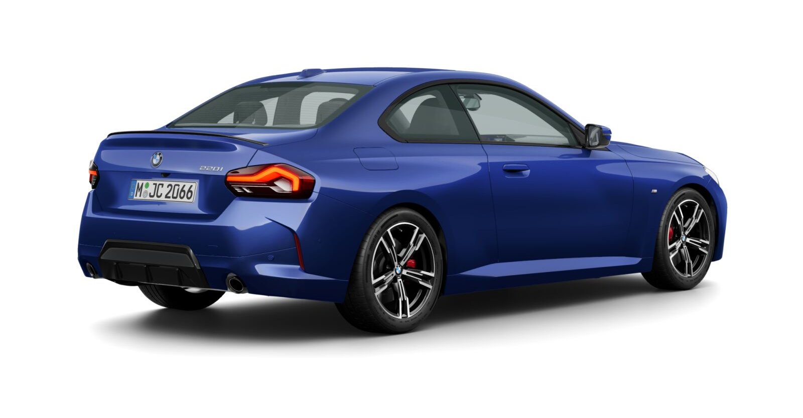 BMW BMW 2er in Blau von hinten