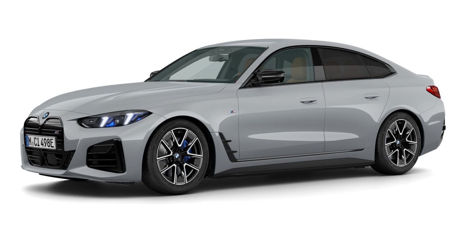 BMW i4 M60 xDrive Gran Coupé in Grau von vorne BMW i4 M60 xDrive Gran Coupé in Grau von vorne