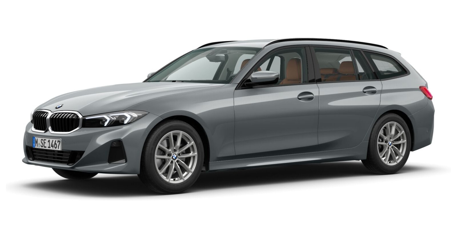 BMW BMW 3er in Grau von vorne