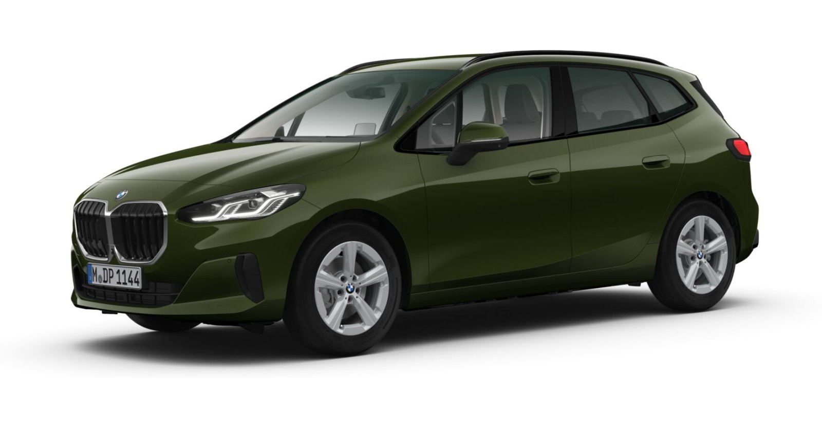 BMW 220i Active Tourer in Grün von vorne BMW 220i Active Tourer in Grün von vorne