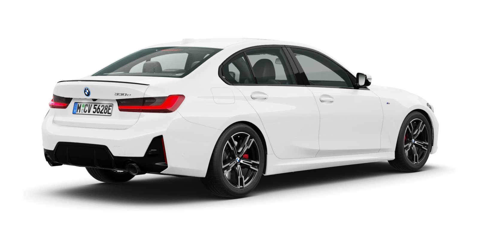 BMW BMW 3er in Weiß von hinten BMW BMW 3er in Weiß von hinten