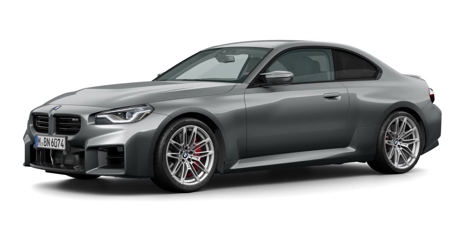 BMW M2 Coupé in Grau von vorne BMW M2 Coupé in Grau von vorne