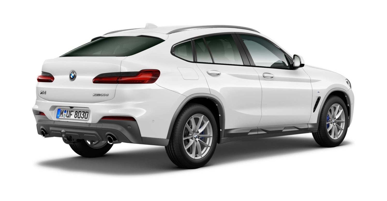 BMW BMW X in Weiß von hinten BMW BMW X in Weiß von hinten