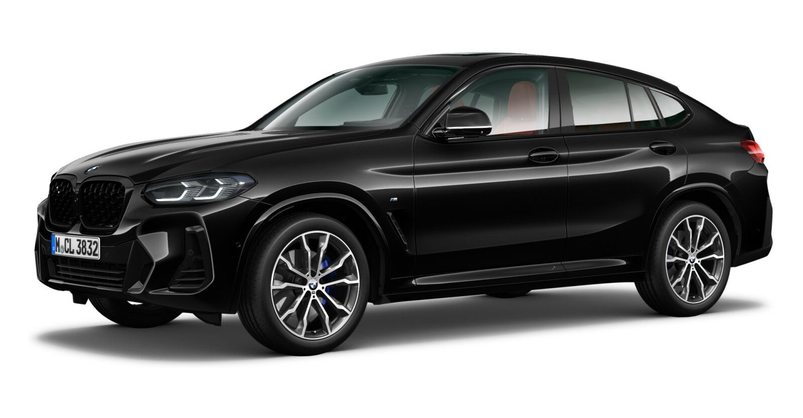 BMW X4 xDrive20d in Schwarz von vorne BMW X4 xDrive20d in Schwarz von vorne