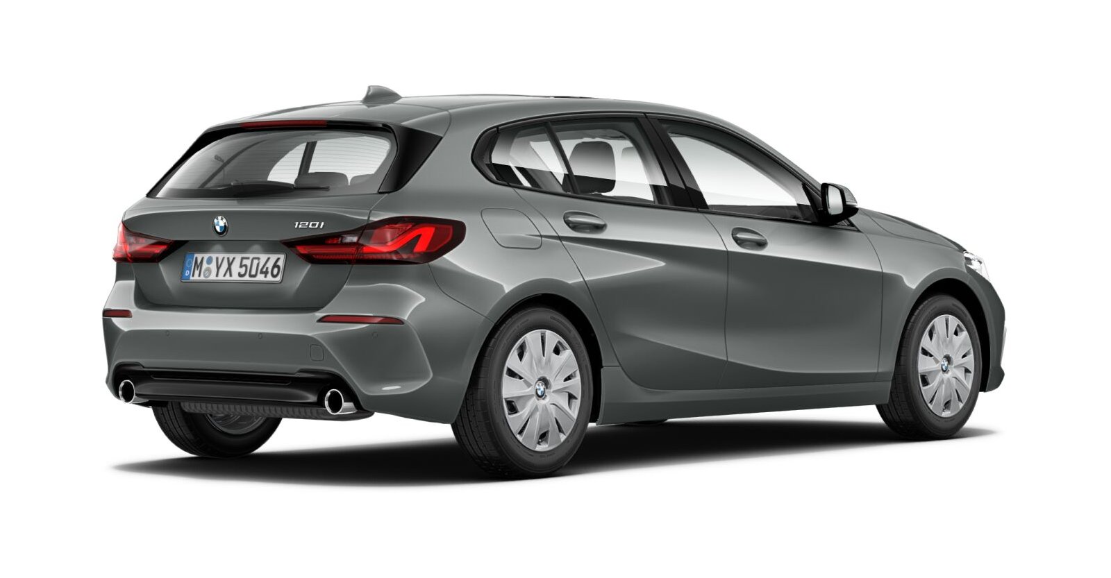 BMW BMW 1er in Grau von hinten