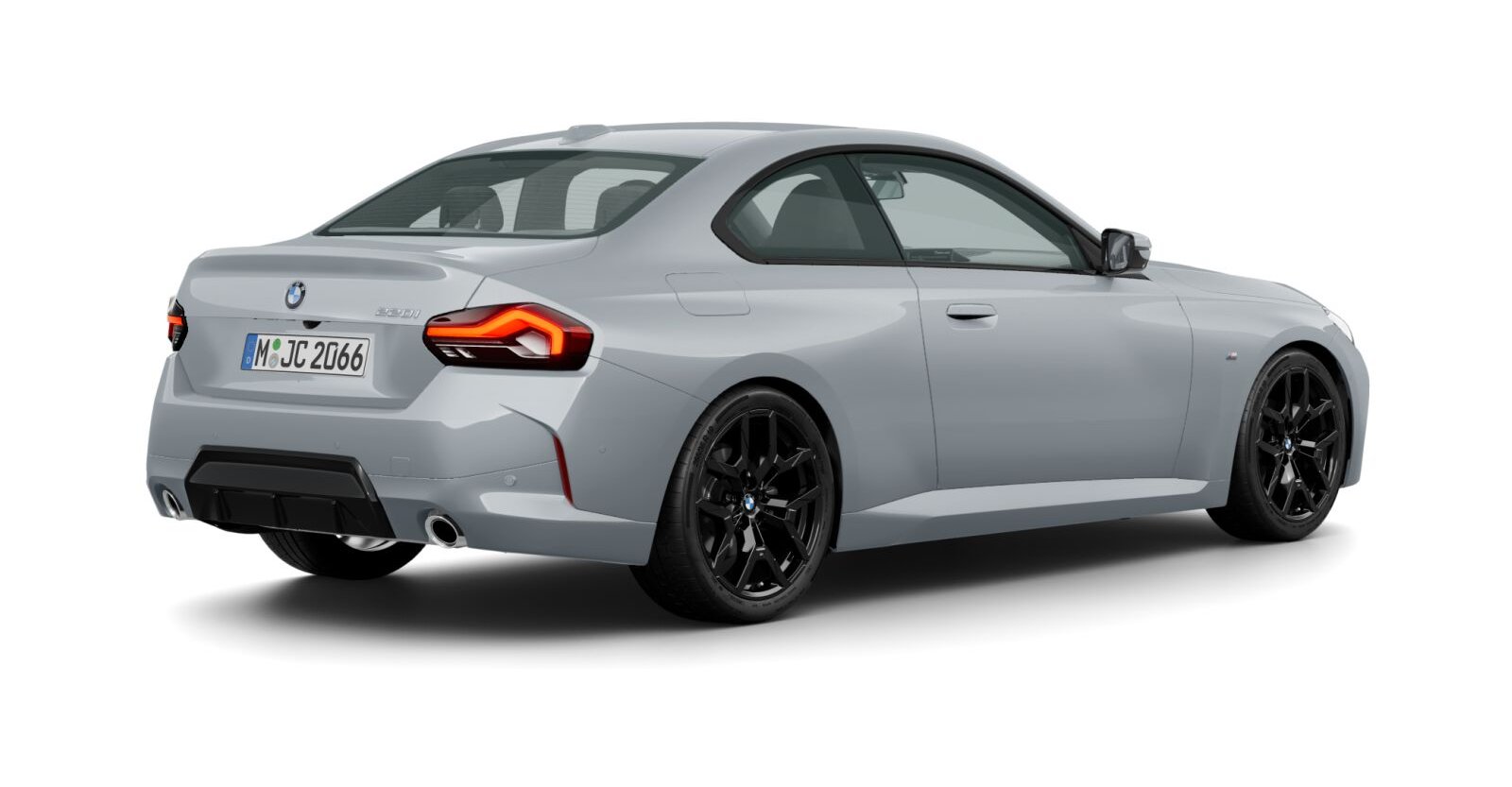 BMW BMW 2er in Grau von hinten