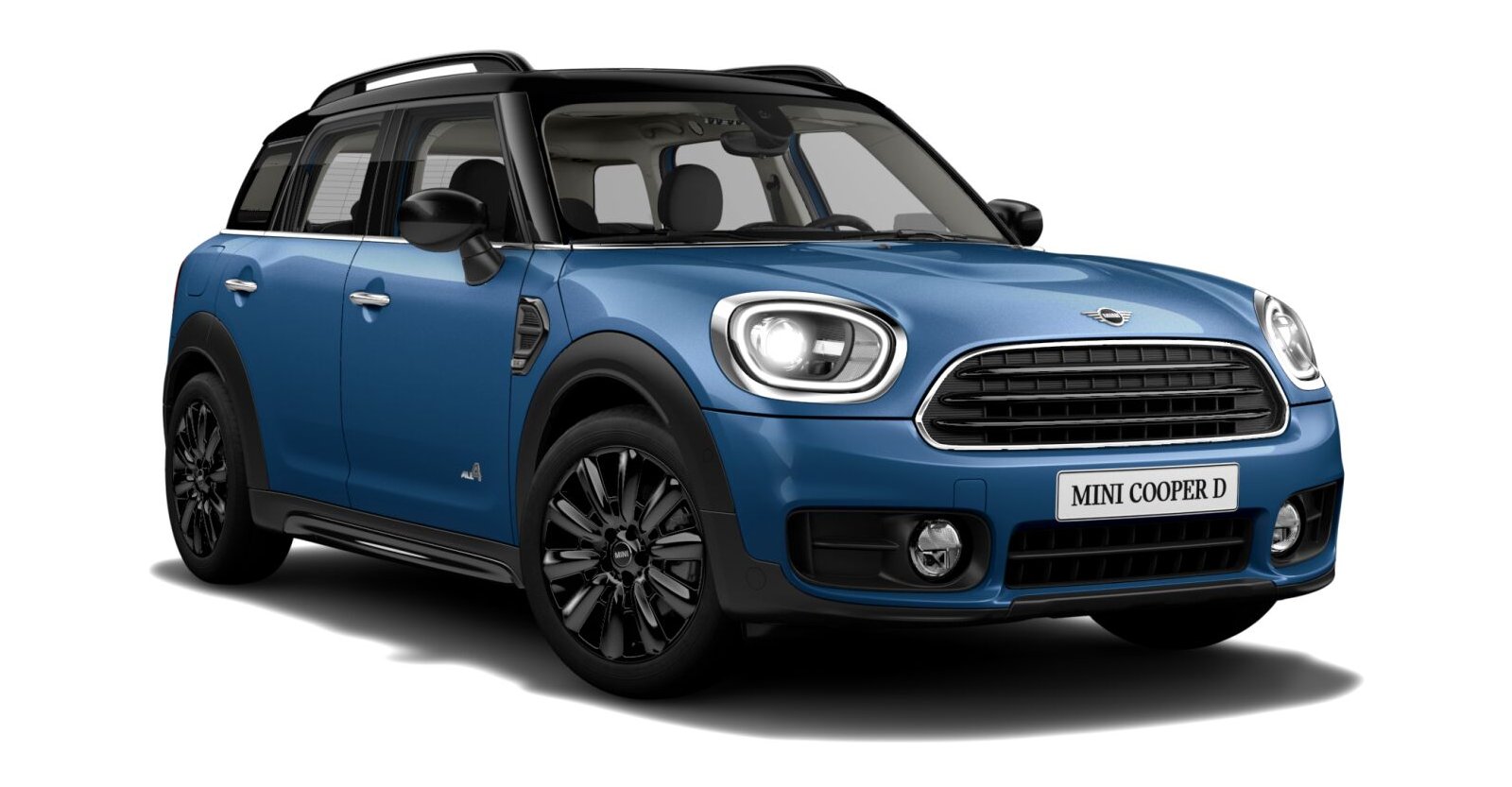MINI MINI Countryman in Blau von vorne