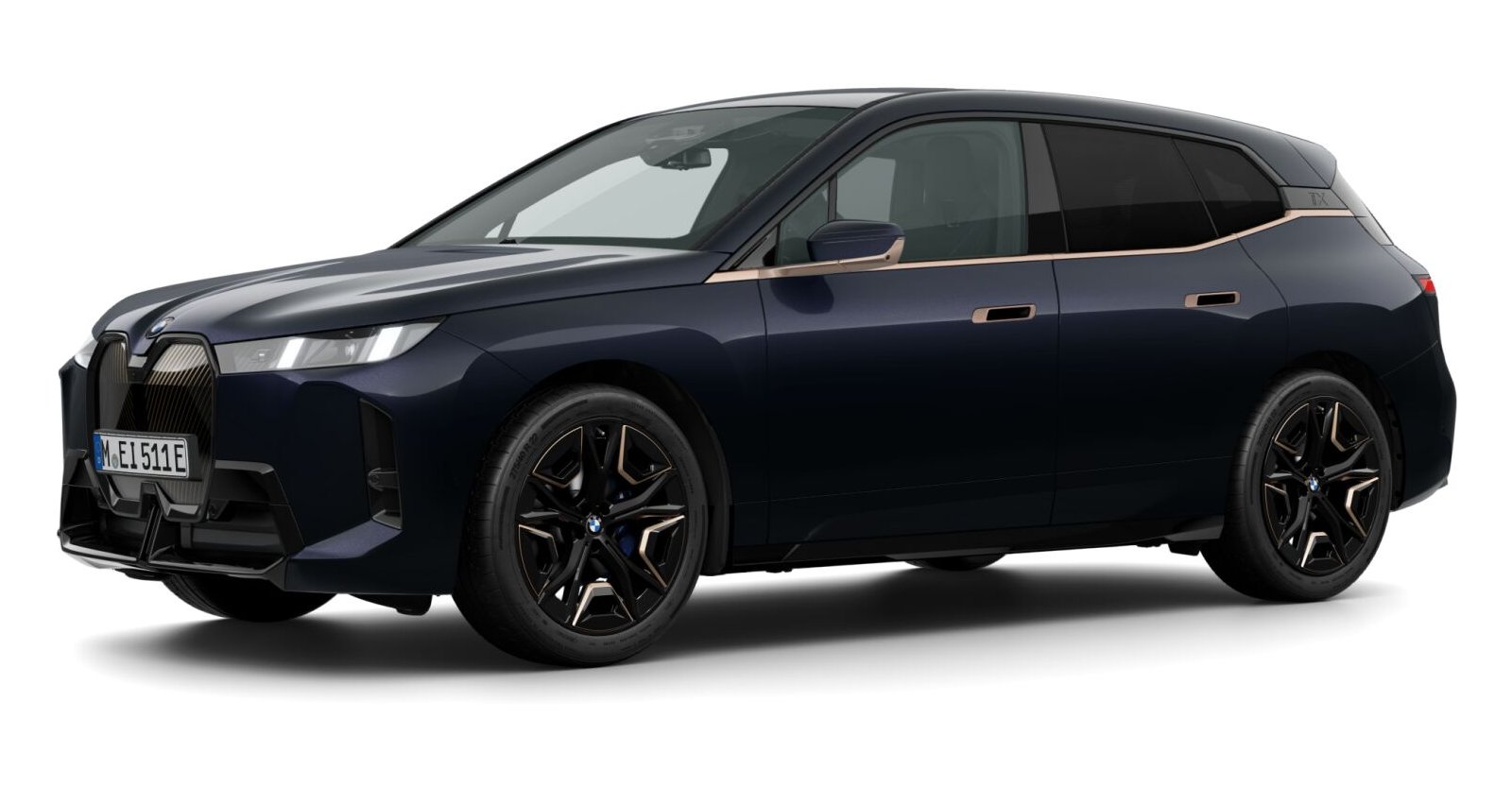 BMW BMW I in Schwarz von vorne