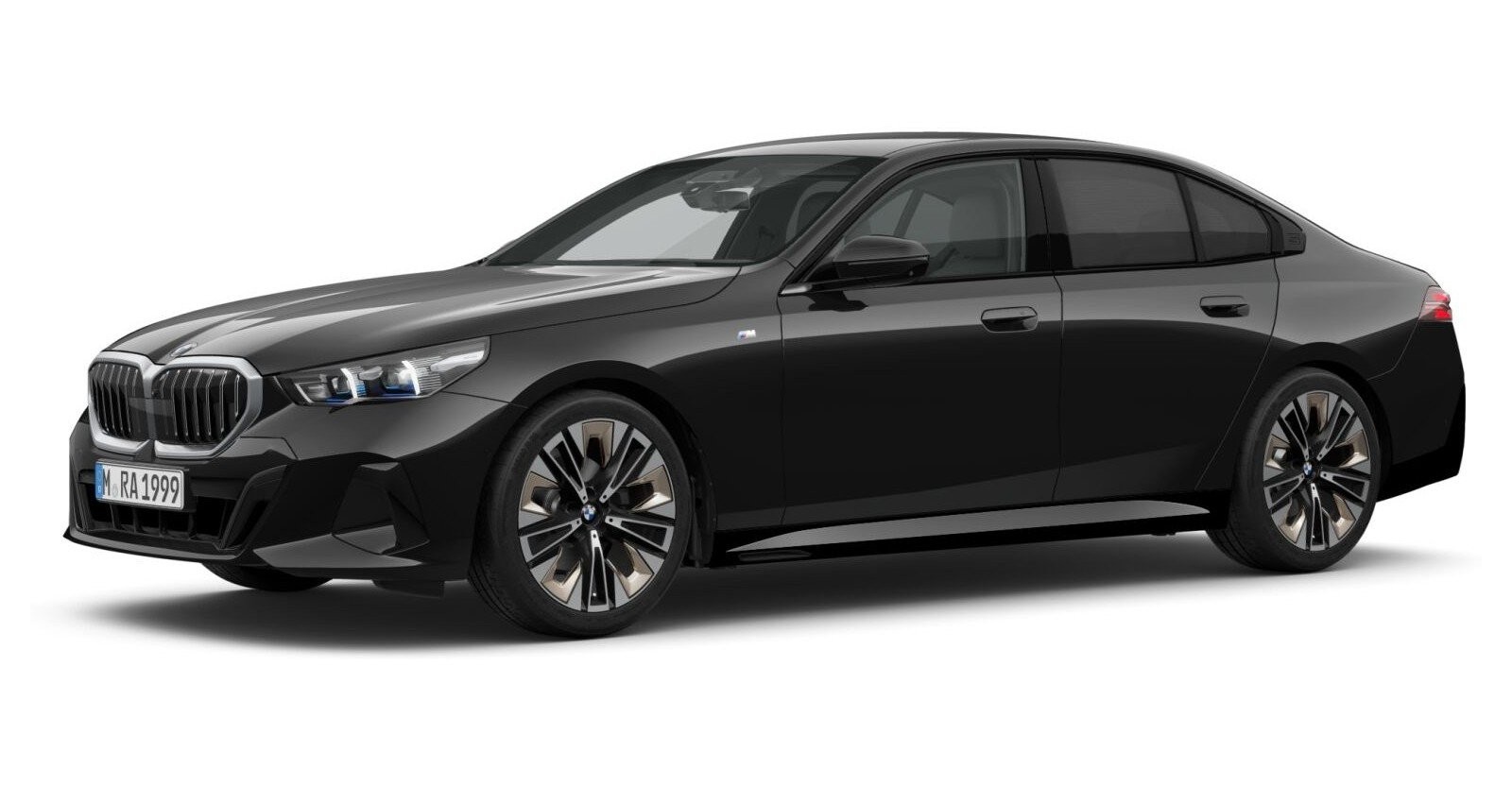 BMW BMW 5er in Schwarz von vorne BMW BMW 5er in Schwarz von vorne