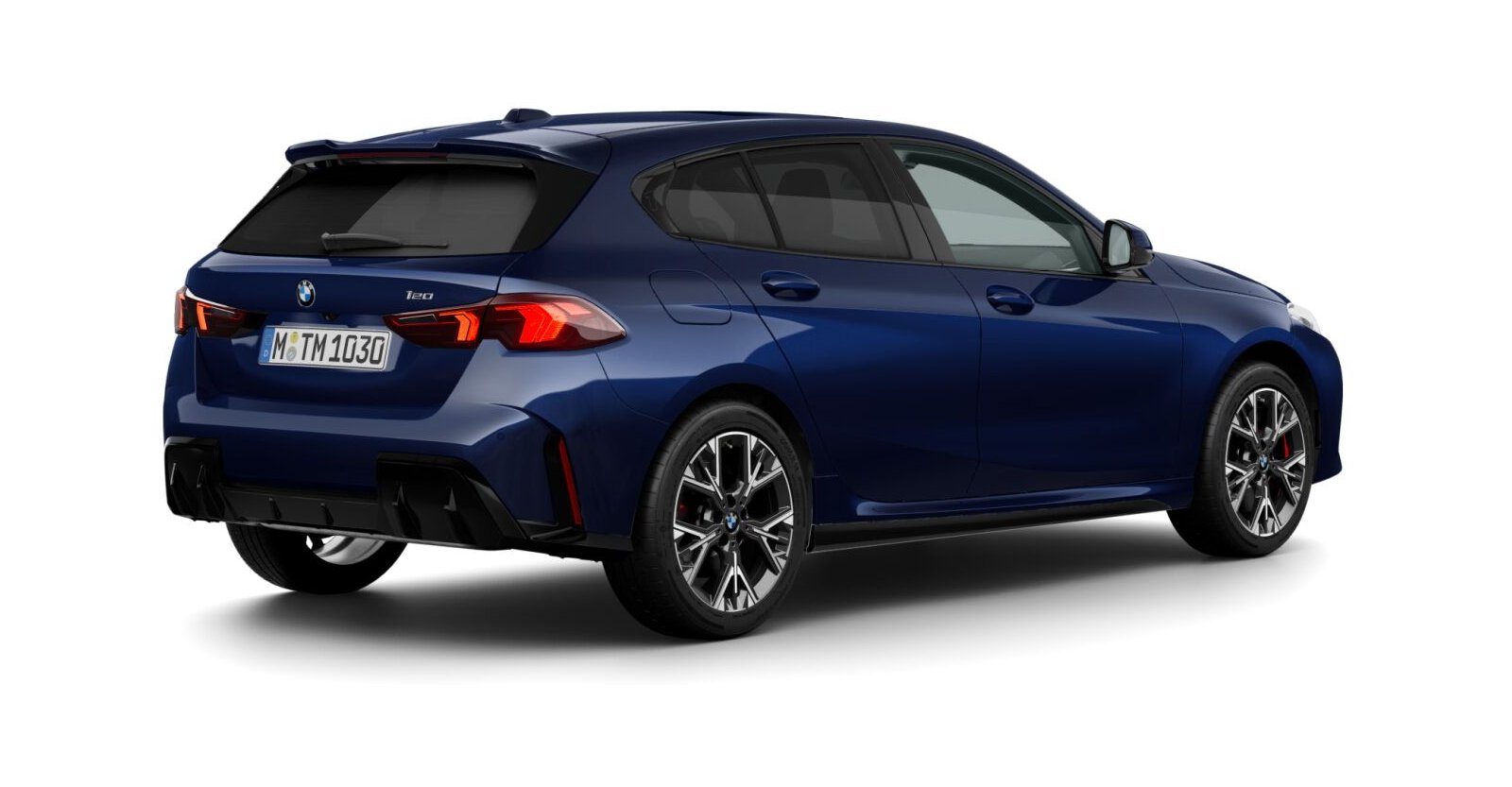 BMW BMW 1er in Blau von hinten
