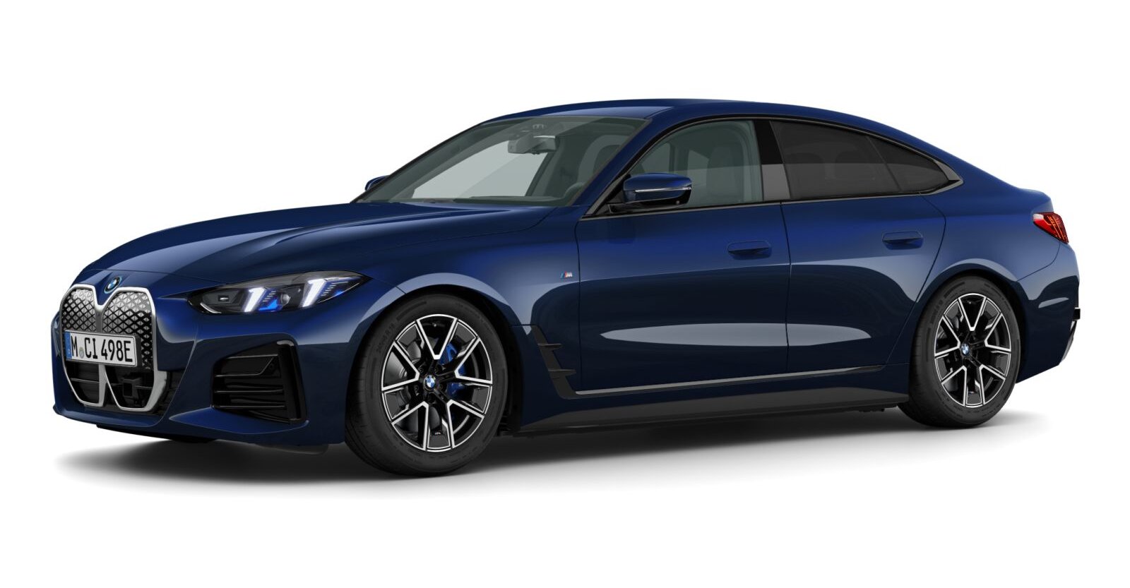 BMW BMW I in Blau von vorne