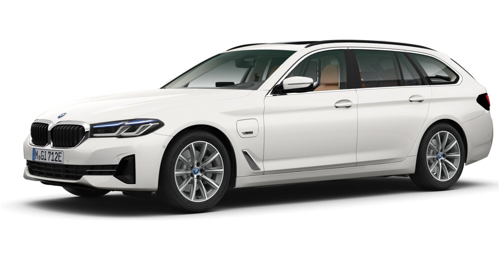 BMW BMW 5er in Weiß von vorne BMW BMW 5er in Weiß von vorne
