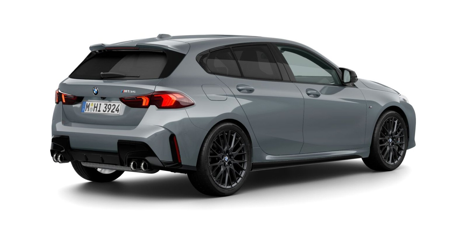 BMW BMW 1er in Grau von hinten BMW BMW 1er in Grau von hinten