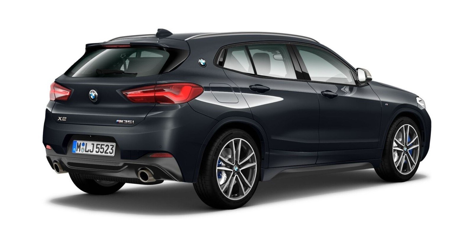 BMW BMW X in Grau von hinten BMW BMW X in Grau von hinten