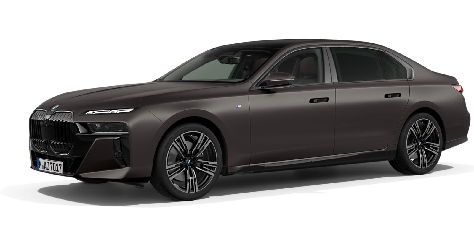 BMW 740d xDrive Limousine in Grau von vorne BMW 740d xDrive Limousine in Grau von vorne