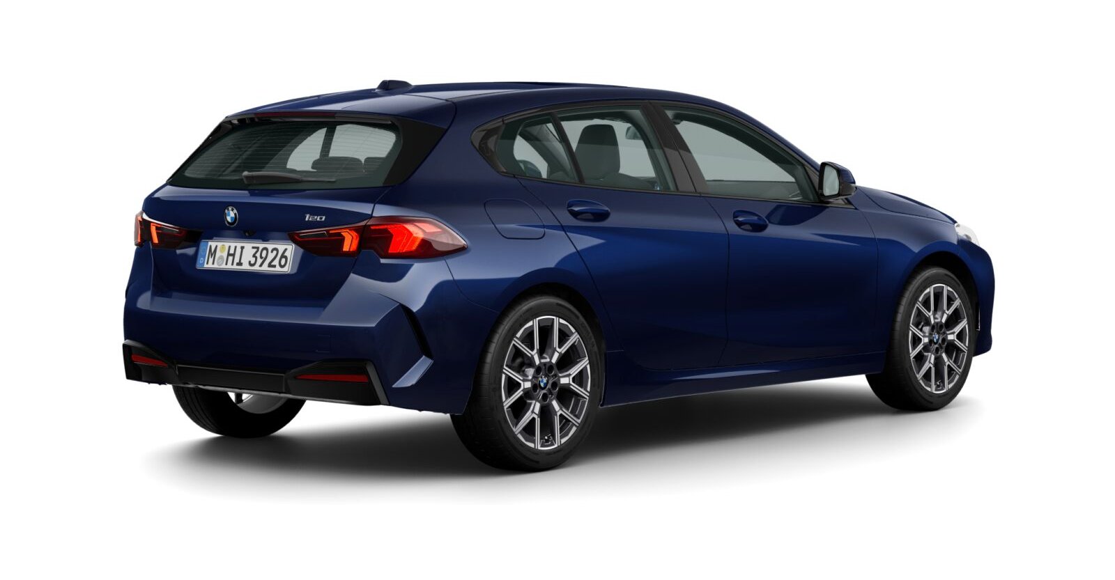 BMW BMW 1er in Blau von hinten