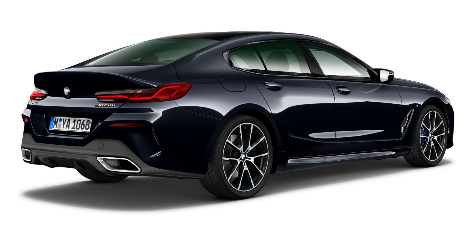BMW BMW 8er in Schwarz von hinten BMW BMW 8er in Schwarz von hinten