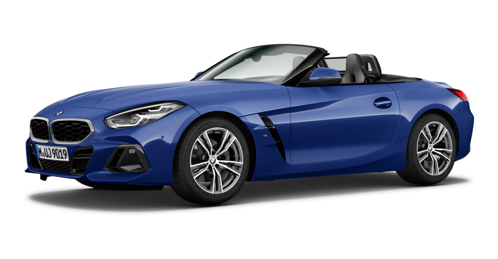 BMW Z4 sDrive20i in Blau von vorne
