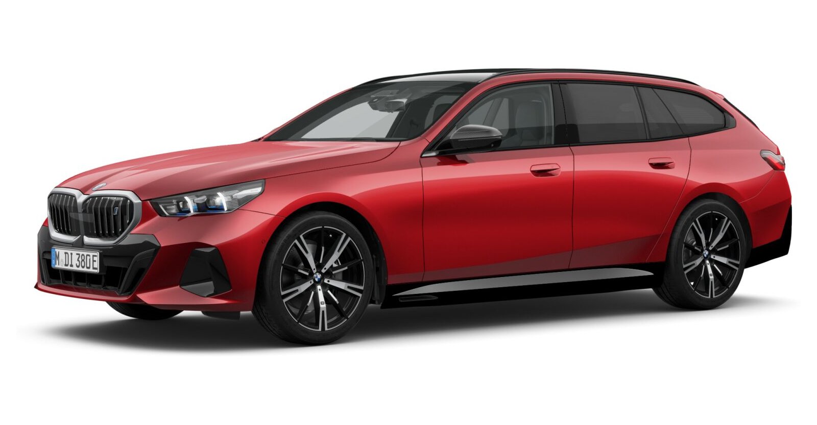 BMW BMW I in Rot von vorne