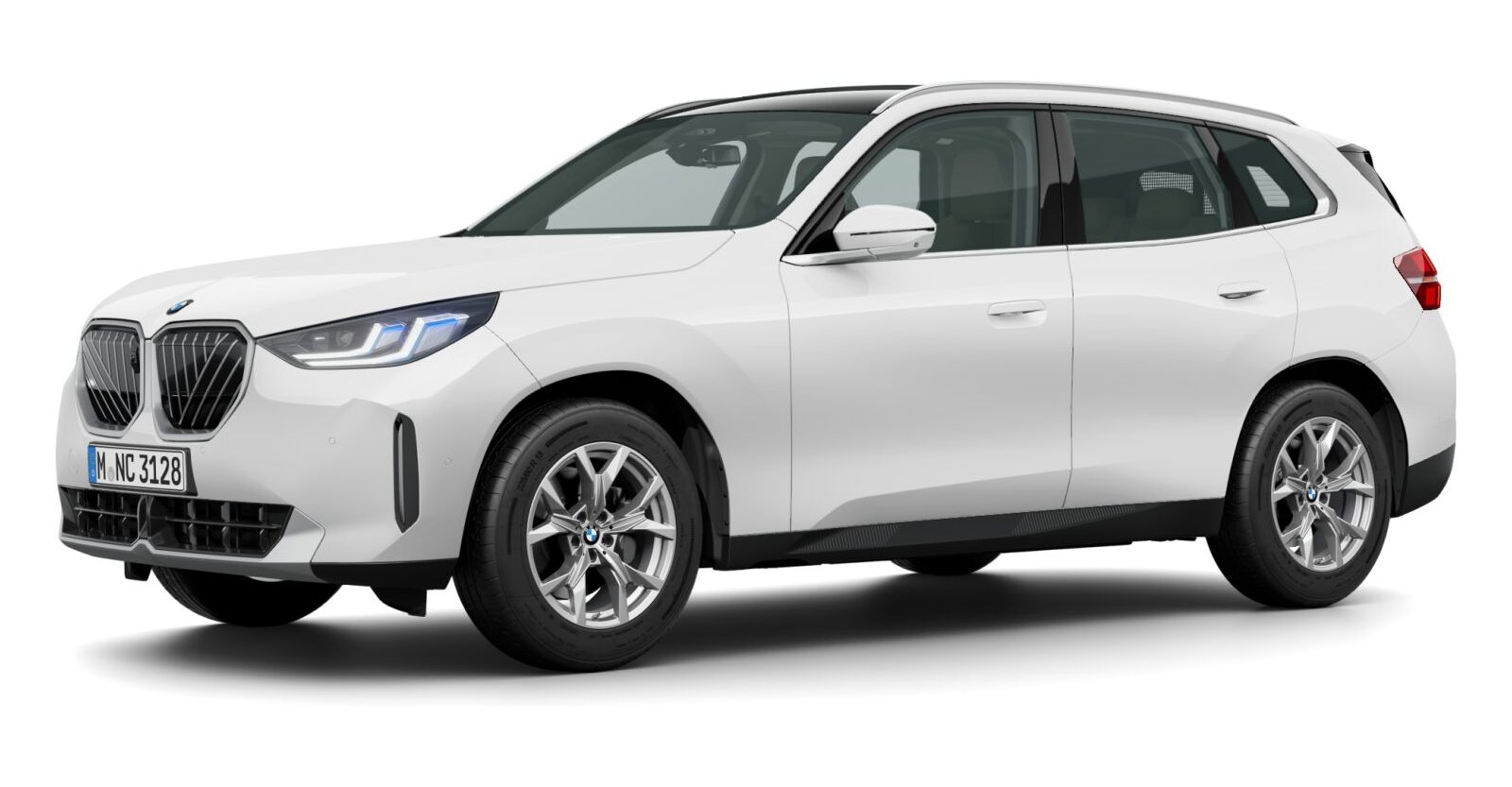 BMW X3 40d xDrive in Weiß von vorne