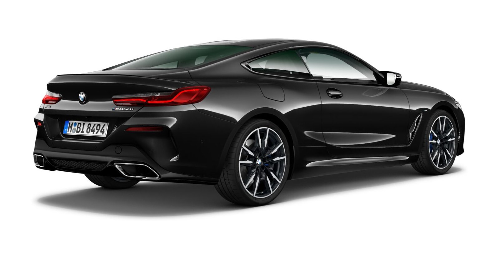 BMW BMW 8er in Schwarz von hinten BMW BMW 8er in Schwarz von hinten