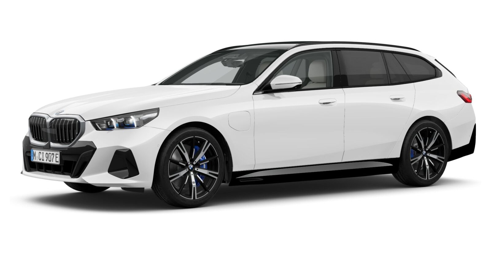 BMW BMW 5er in Weiß von vorne BMW BMW 5er in Weiß von vorne