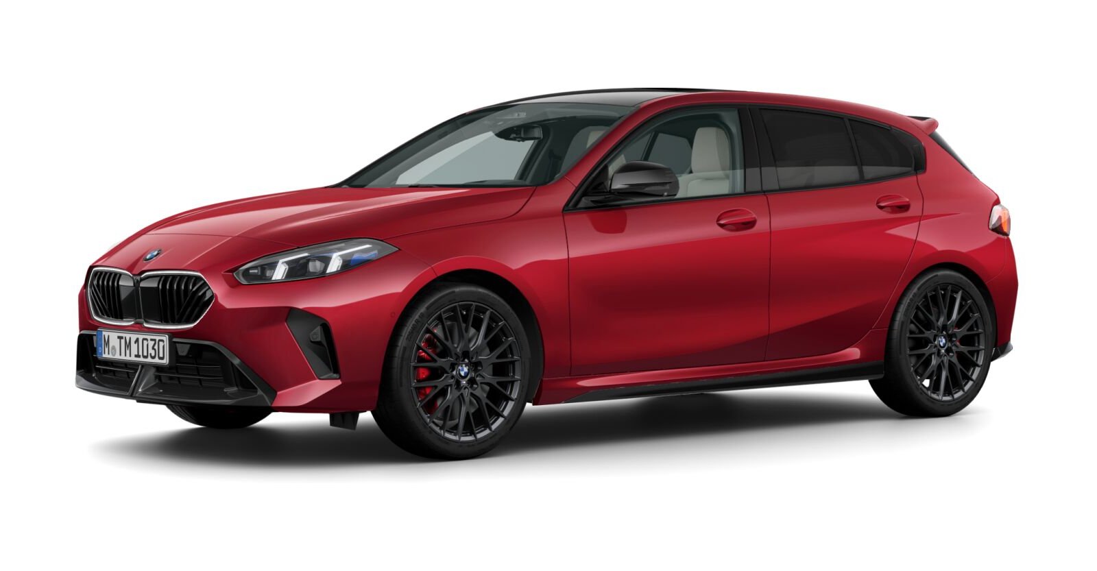 BMW 120d in Rot von vorne