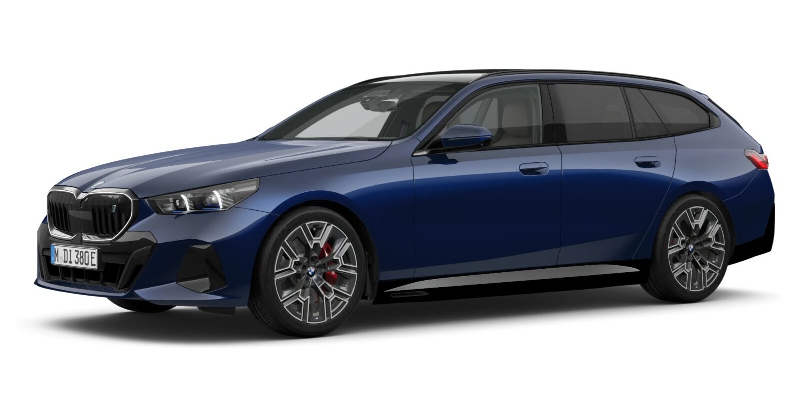 BMW BMW I in Blau von vorne