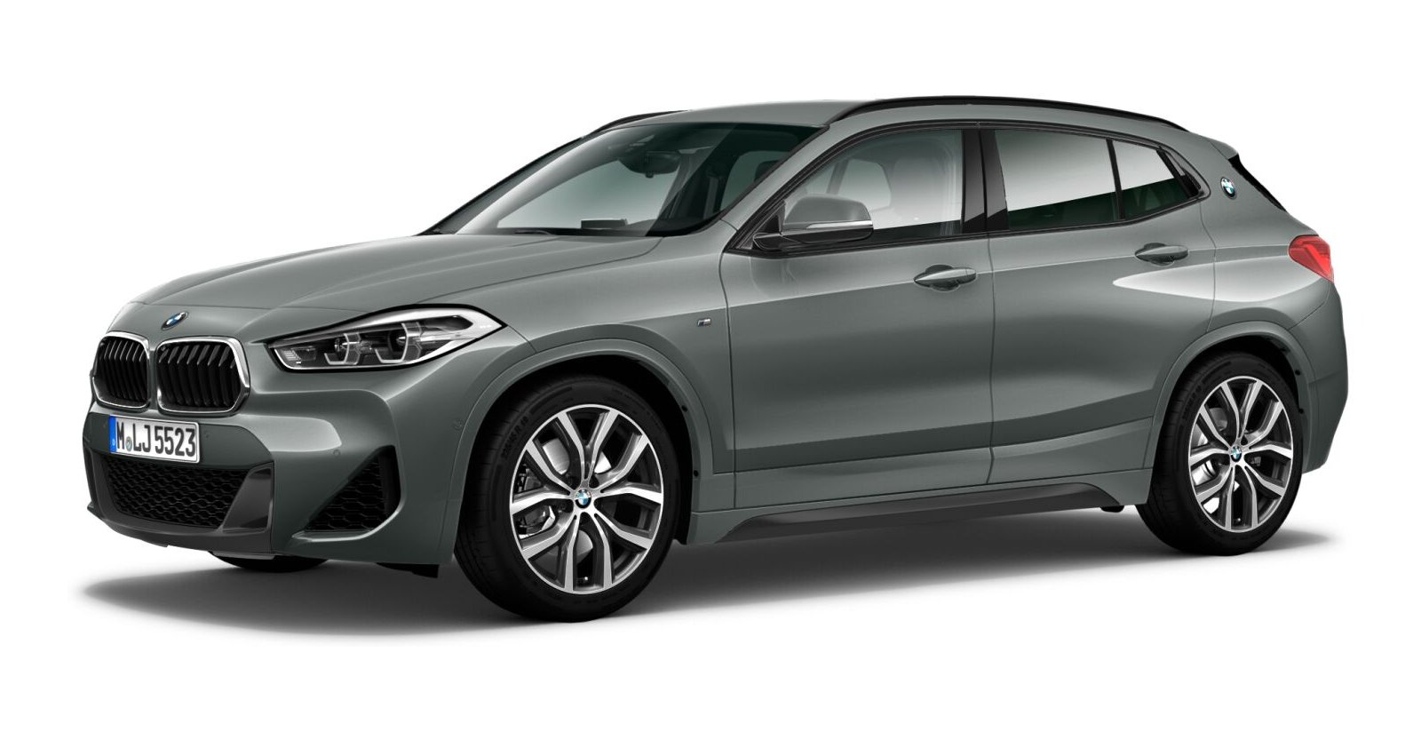 BMW X2 xDrive20i in Grau von vorne BMW X2 xDrive20i in Grau von vorne