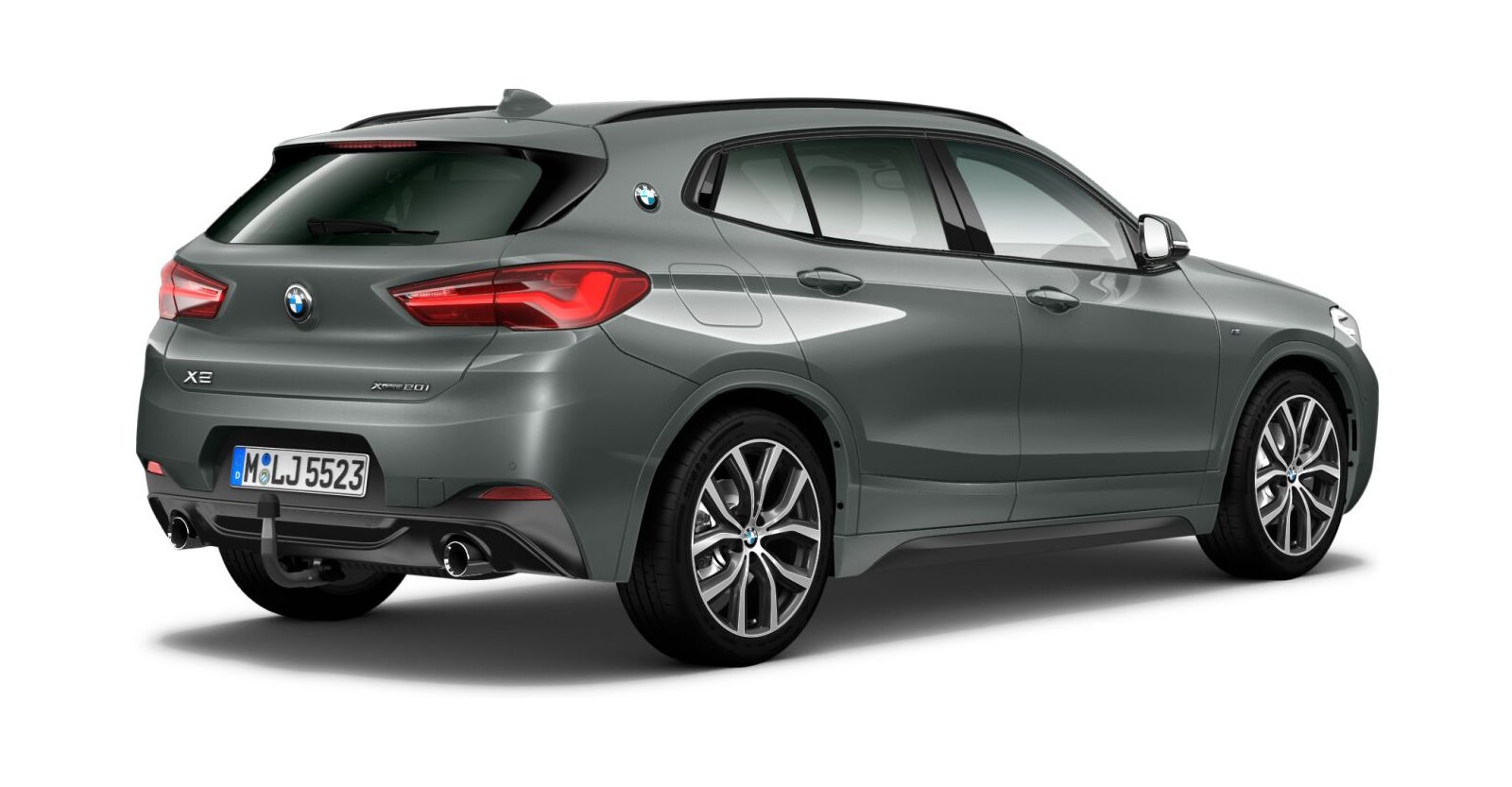 BMW BMW X in Grau von hinten BMW BMW X in Grau von hinten