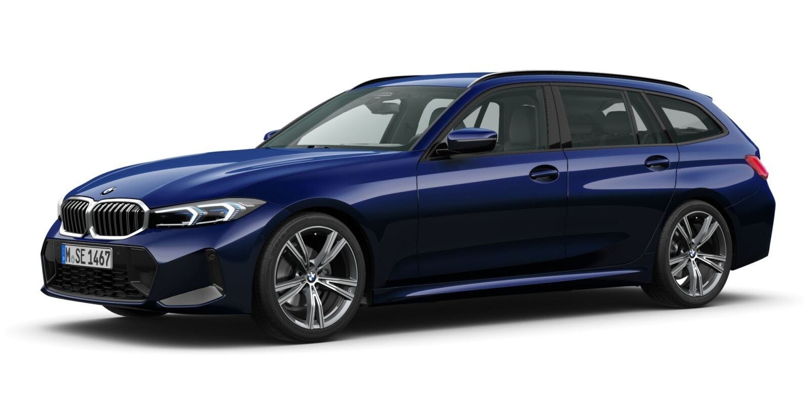 BMW BMW 3er in Blau von vorne BMW BMW 3er in Blau von vorne