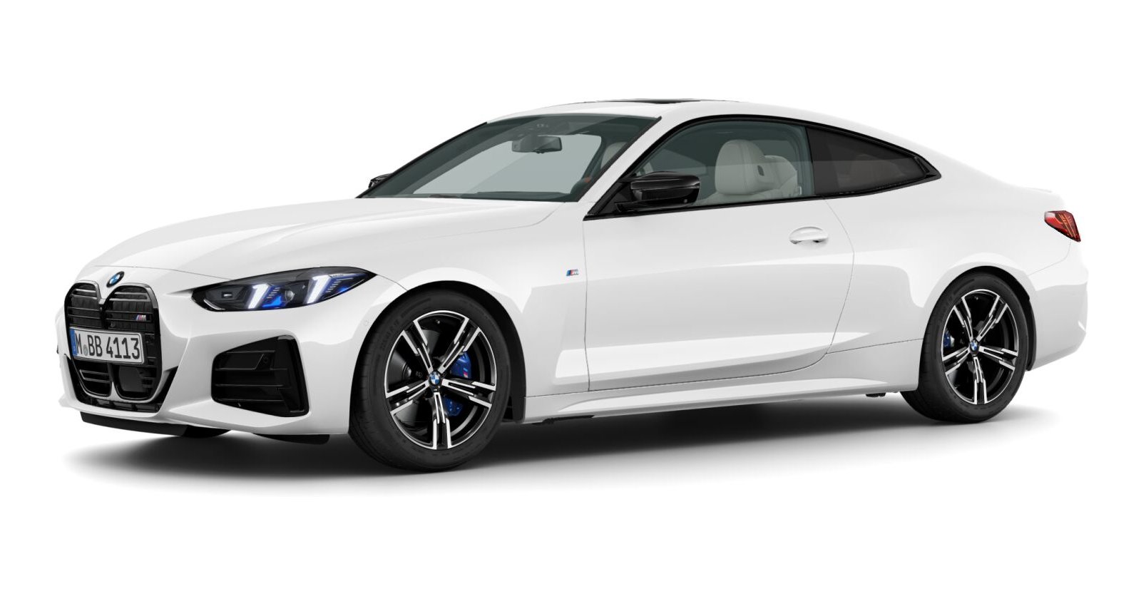 BMW BMW 4er in Weiß von vorne BMW BMW 4er in Weiß von vorne