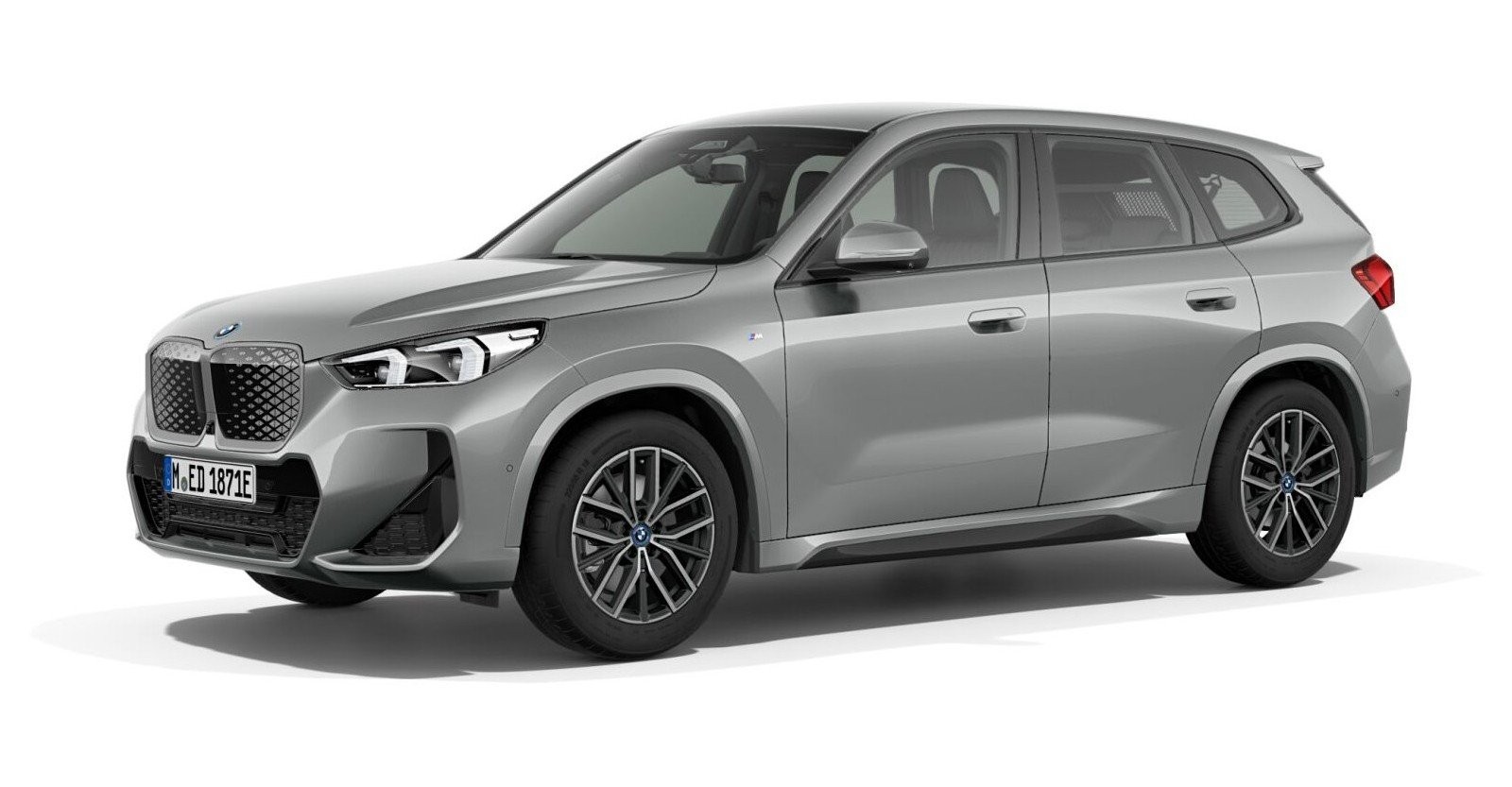 BMW iX1 xDrive30 in Grau von vorne