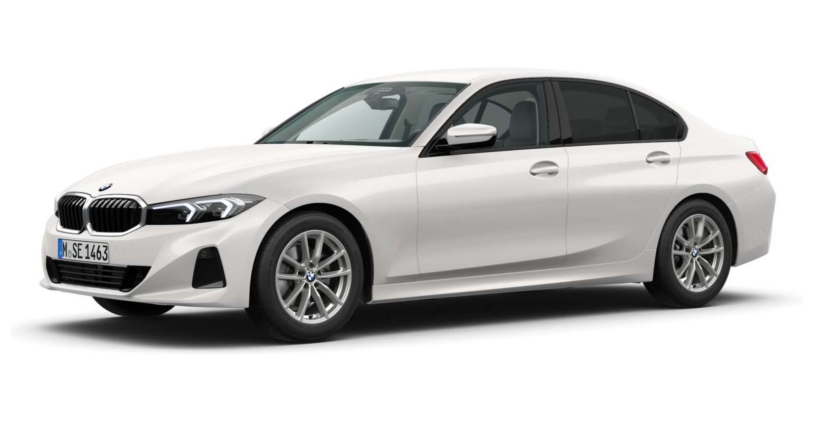 BMW BMW 3er in Weiß von vorne BMW BMW 3er in Weiß von vorne