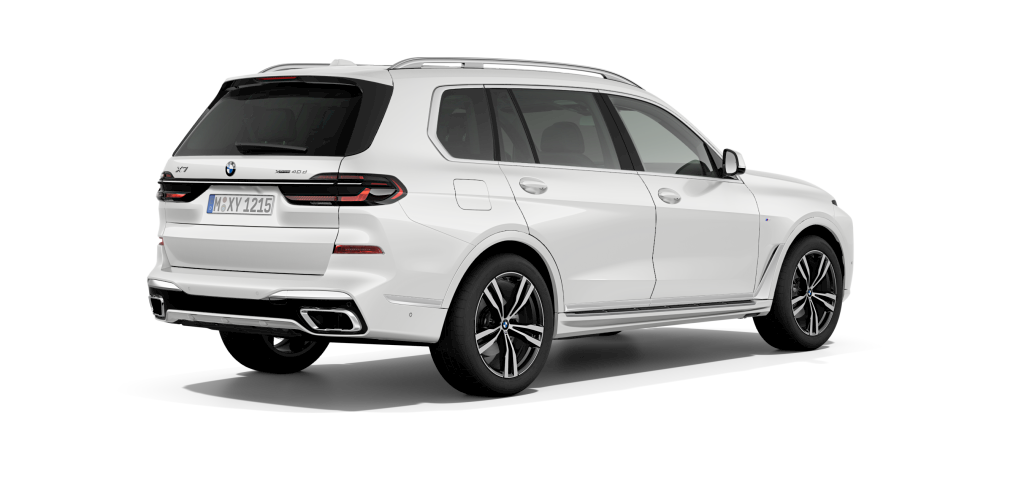 BMW BMW X in Weiß von hinten BMW BMW X in Weiß von hinten