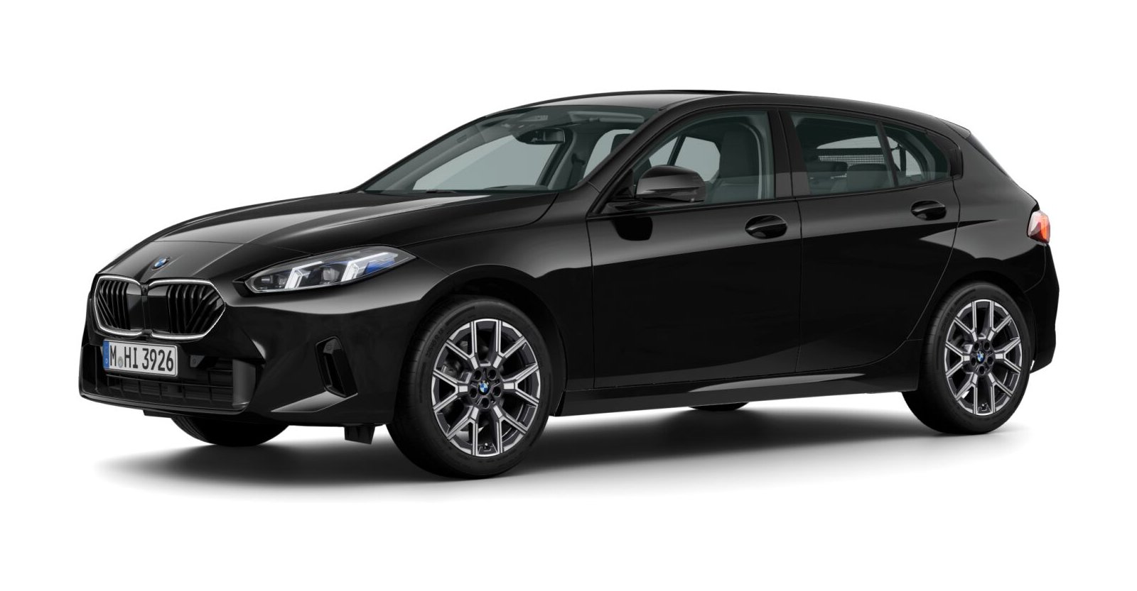 BMW BMW 1er in Schwarz von vorne