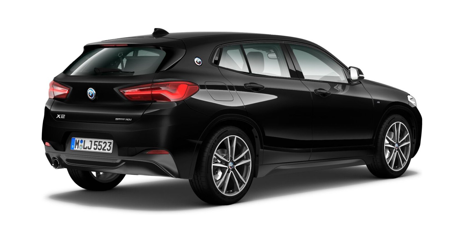 BMW BMW X in Schwarz von hinten BMW BMW X in Schwarz von hinten