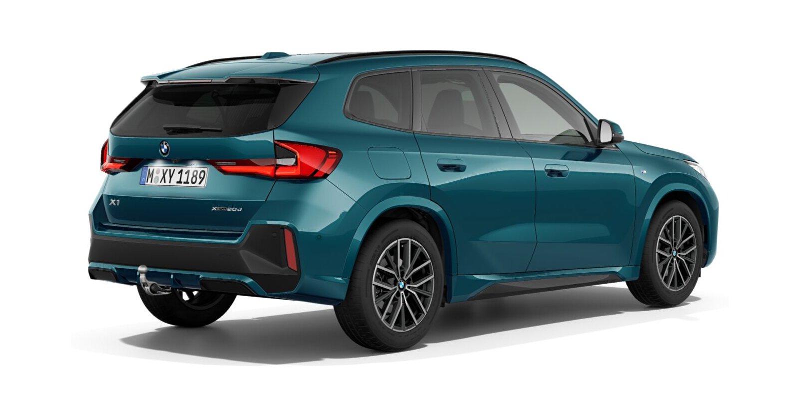 BMW BMW X in Blau von hinten BMW BMW X in Blau von hinten
