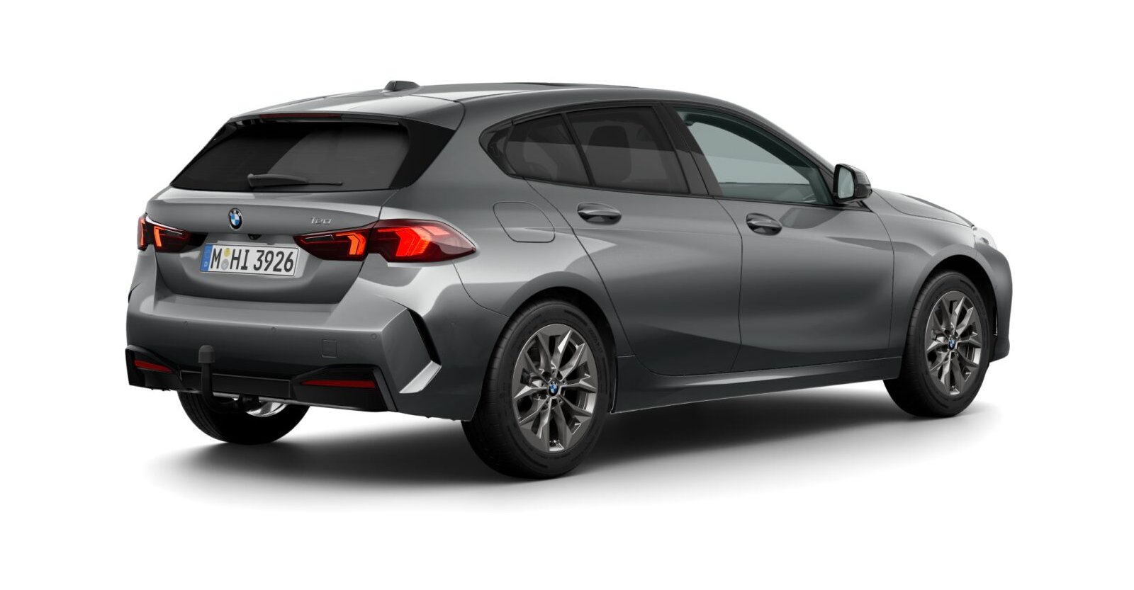 BMW BMW 1er in Grau von hinten