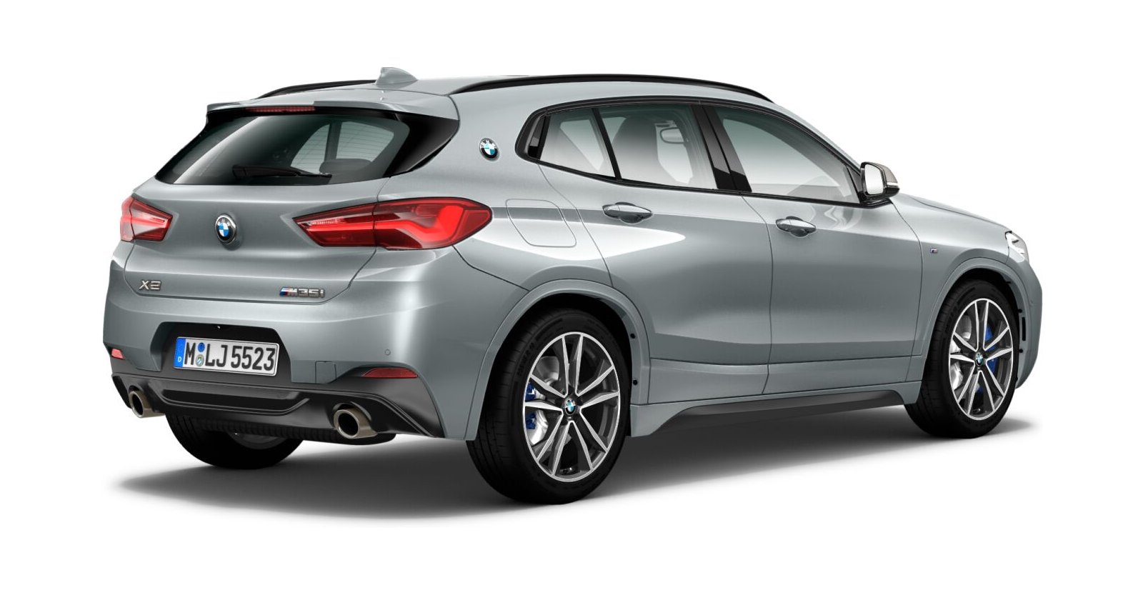 BMW BMW X in Grau von hinten BMW BMW X in Grau von hinten