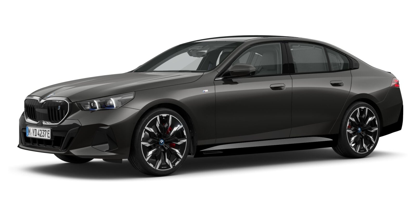 BMW i5 xDrive40 Limousine in Grau von vorne BMW i5 xDrive40 Limousine in Grau von vorne