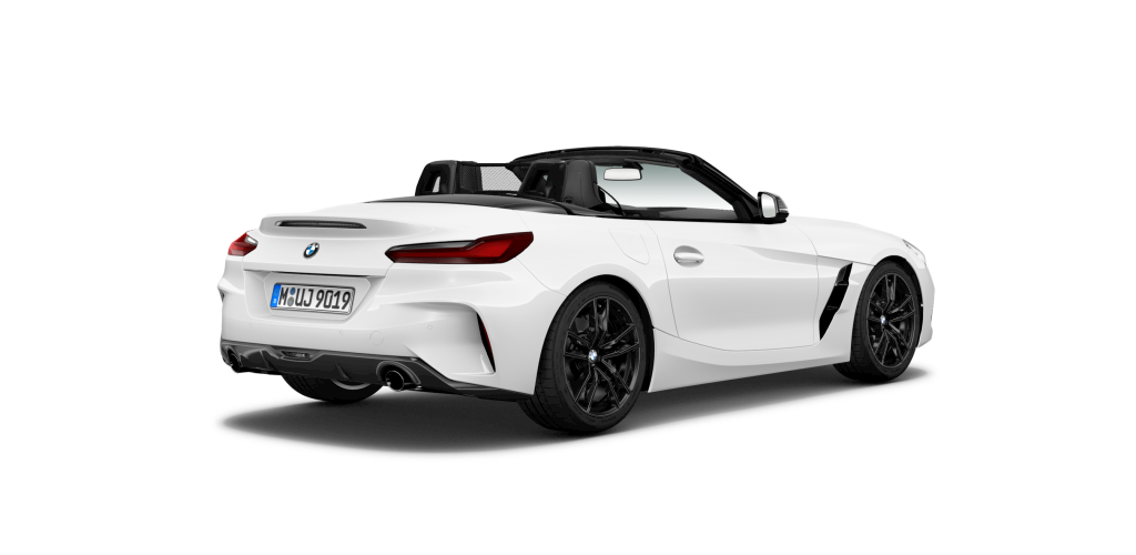 BMW BMW Z in Weiß von hinten BMW BMW Z in Weiß von hinten