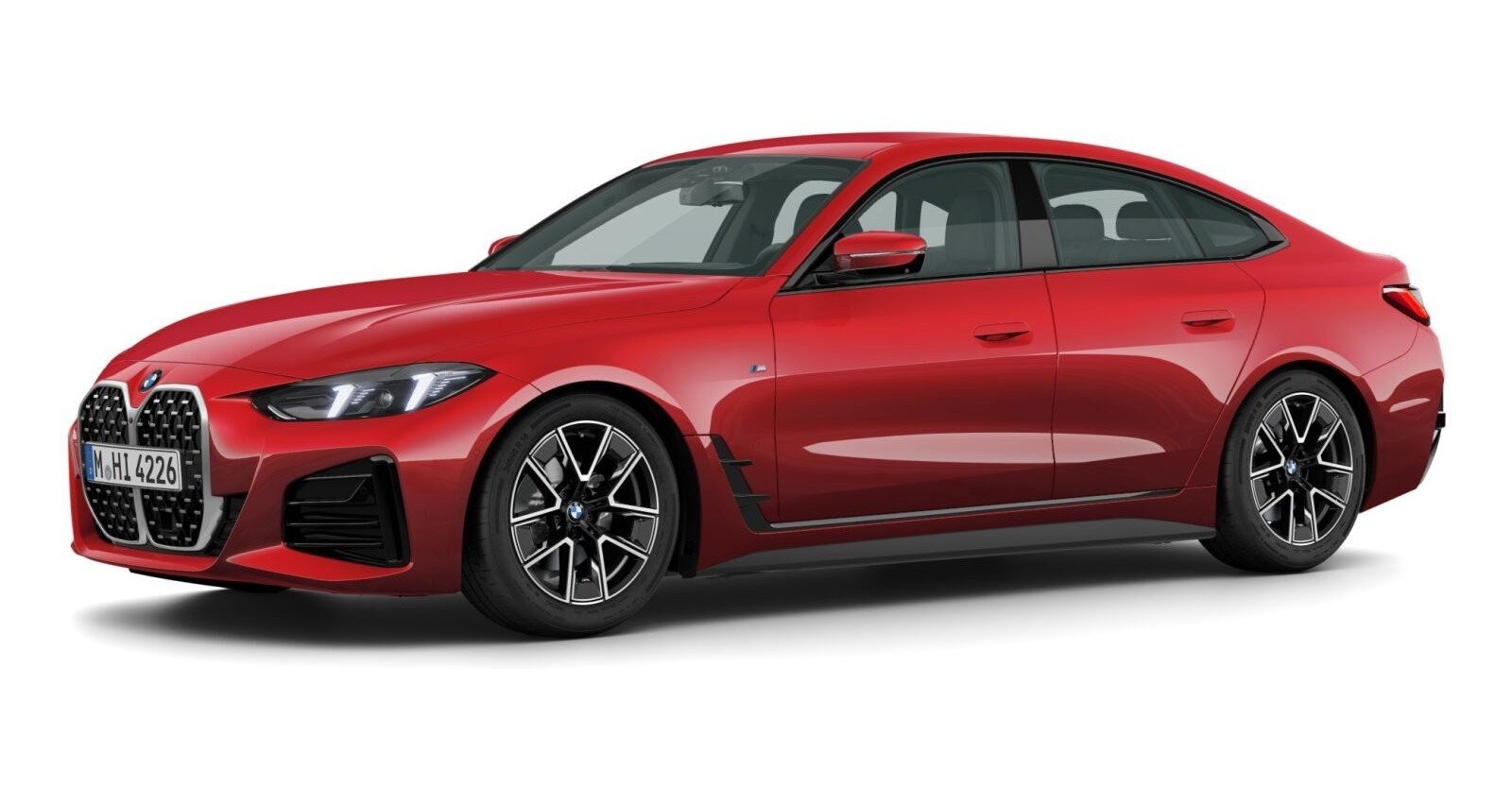 BMW 420i Gran Coupe in Rot von vorne