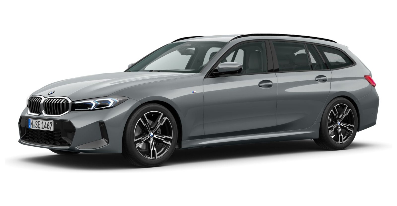 BMW 320d xDrive Touring in Grau von vorne