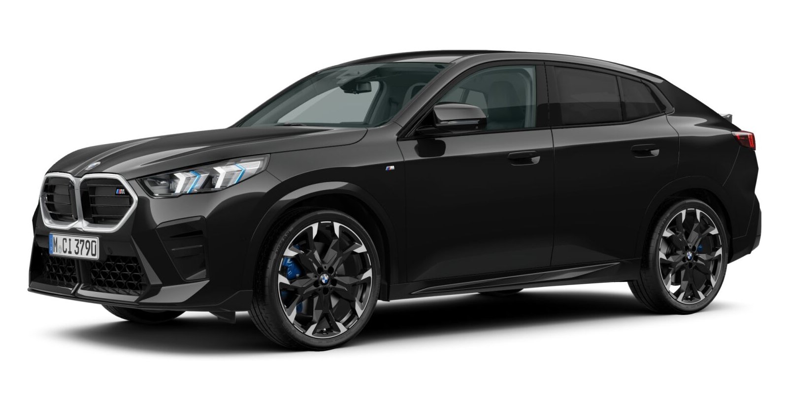 BMW X2 M35i xDrive in Schwarz von vorne