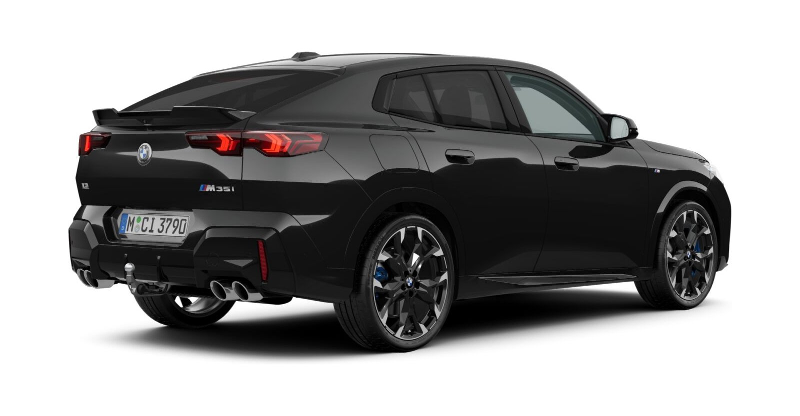 BMW BMW X in Schwarz von hinten