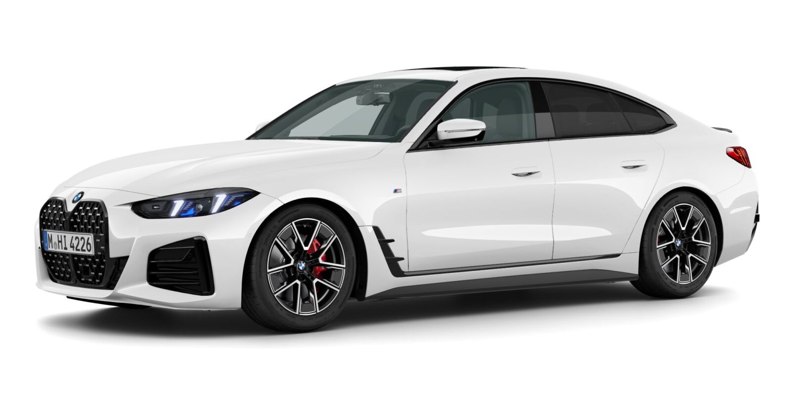 BMW BMW 4er in Weiß von vorne